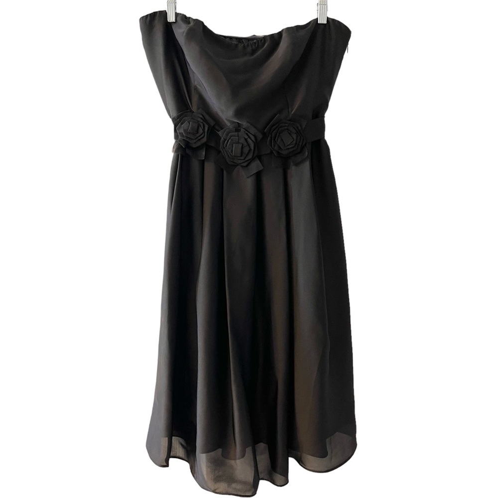 ❤️ The Limited Black Strapless Cocktail Dress - Picture 4 of 12